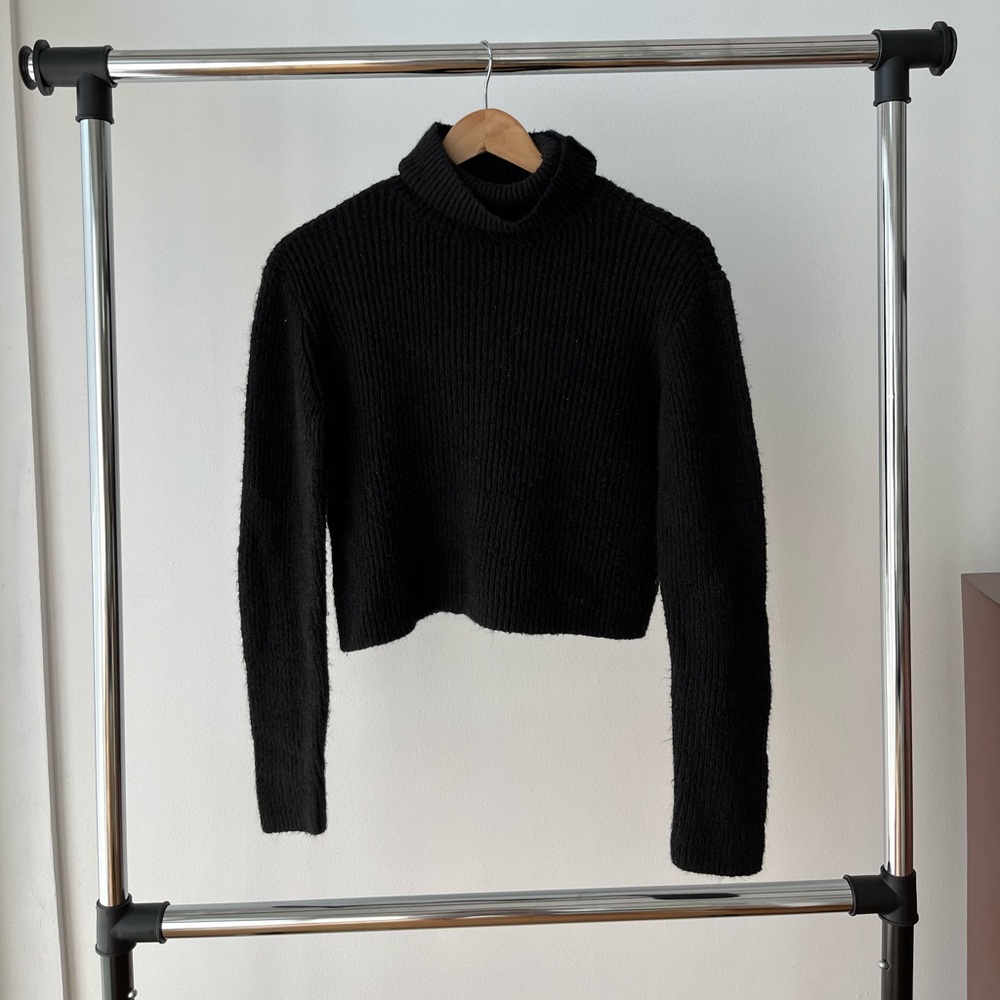 Dynamite black turtleneck knit sweater